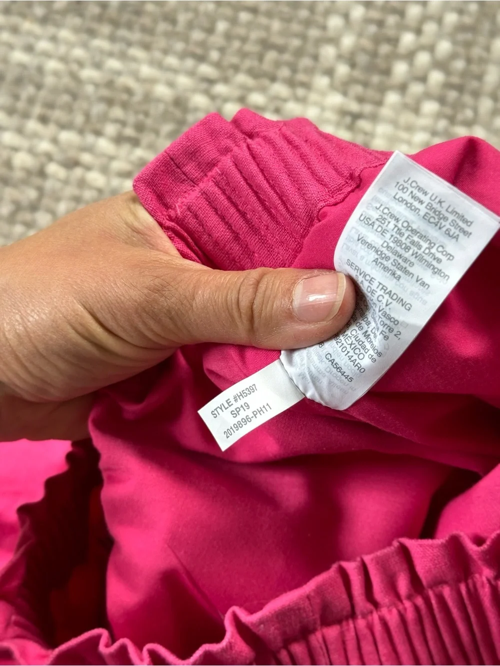 J. Crew scallop linen cotton skirt